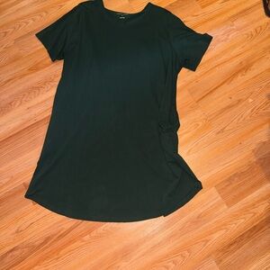 Everyday Crewneck Tunic Dress - Dark Green - Universal Standard Medium